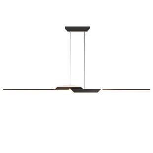 餐厅吊灯一字灯三色变光客厅吊灯大厅主灯高级感中山灯