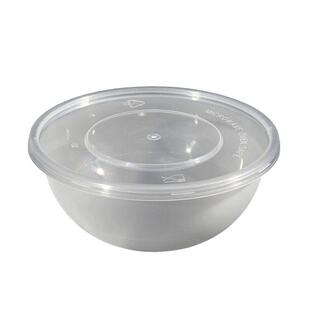 650ml15393塑料磨砂八宝饭打包汤碗快餐饭盒300套食品级