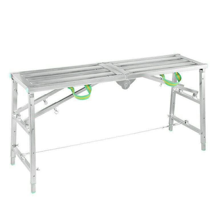 双支撑40厘米方管踏面施工梯折叠马凳折叠脚手架便携式施工平台稳