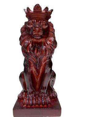 狮子底座水晶球树脂工艺品玉石手工盆景桌面摆件