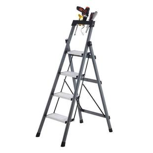 梯子家用折叠梯加厚碳钢人字梯移动楼梯伸缩梯四步五步梯室内梯子