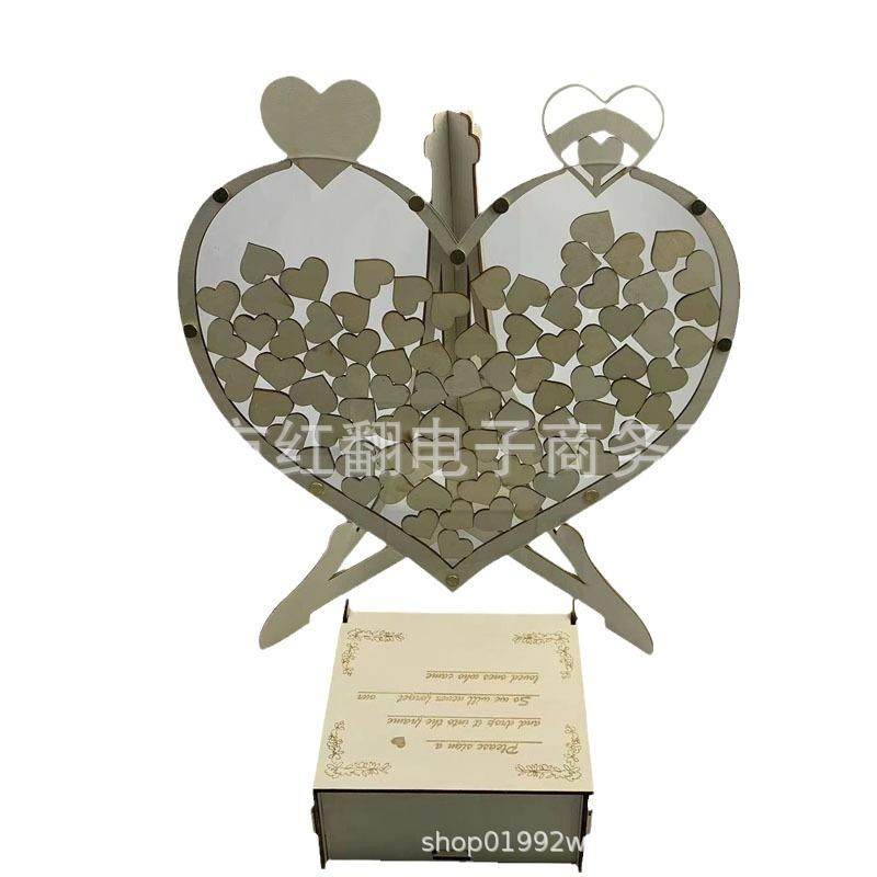 新款心形木质宾客留言投递箱结婚纪念日礼物婚礼场景布置摆件,节庆用品/礼品,陪嫁用品套装,淘宝优惠券,粉丝福利购,淘宝优惠卷