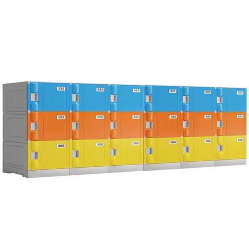 abs塑料更衣柜健身房游泳馆员工浴室柜澡堂浴池防水带锁储物柜子