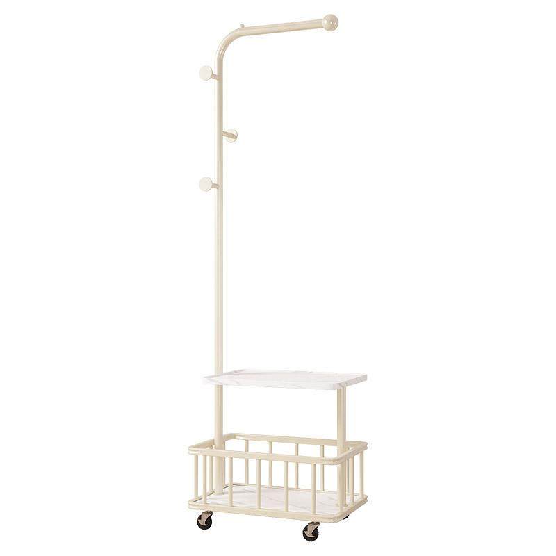 多功能挂衣架落地卧室家用可移动晾衣杆置物收纳衣服架客厅衣帽架