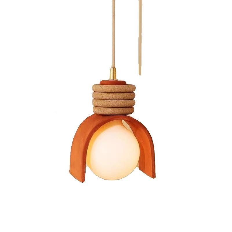 古中奶油头672风卧室床吊灯北欧简设计师民宿复古餐厅吧台过道吊