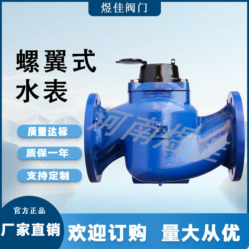 法兰螺翼式 水平冷水表 法兰连接式水表 可拆式水表 螺翼式水表