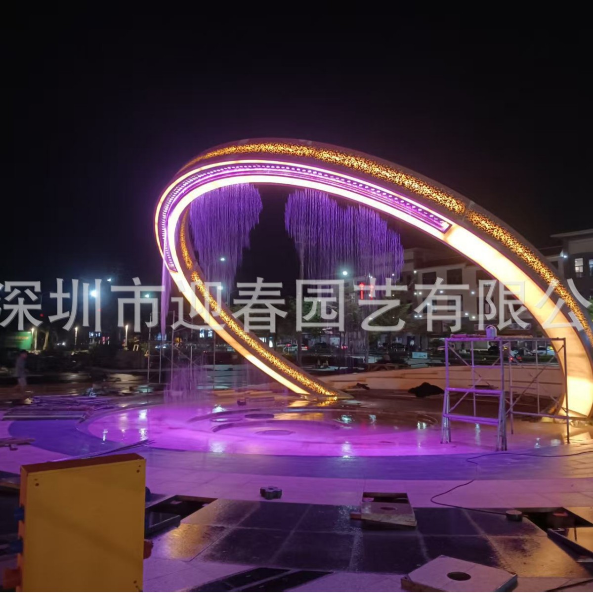 海南圆形数码水幕墙设计施工