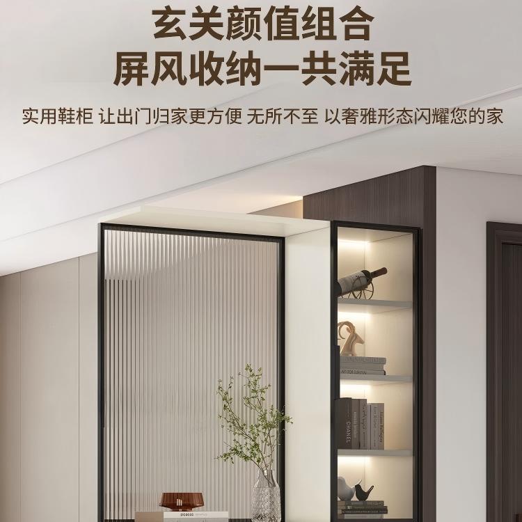 客厅置物酒柜玄关柜 餐边柜储物柜查柜 靠墙一体材料 可定制尺寸
