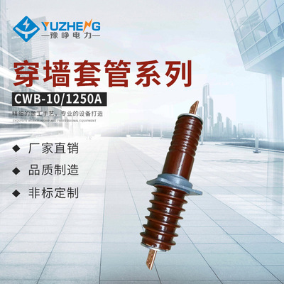 厂家供应陶瓷CB.CWB-10/1500A铜导体高压10KV穿墙套管