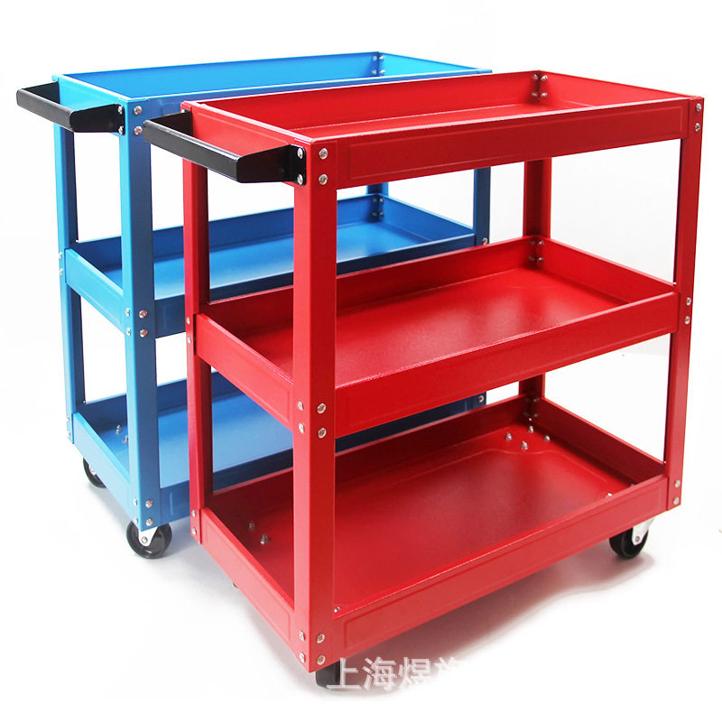 工具车推车移动工具柜汽修手推车工具台车三层加厚多功能零件柜