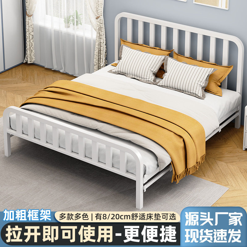 厂家供应免安装折叠床家用简易床出组屋午睡宿舍午休小床成人铁床