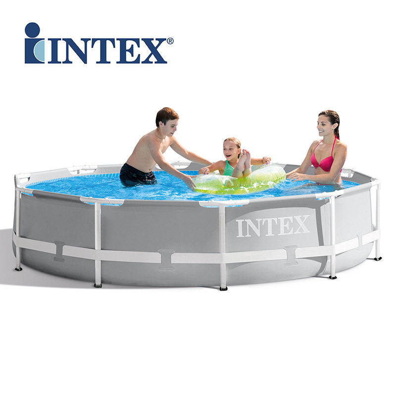 INTEX26702 支架游泳池加厚儿童家用大型泳池可折叠水池养鱼池