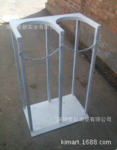 厂家直销双瓶钢制气瓶架 不绣钢架 可移动或固定气瓶架质量有保证