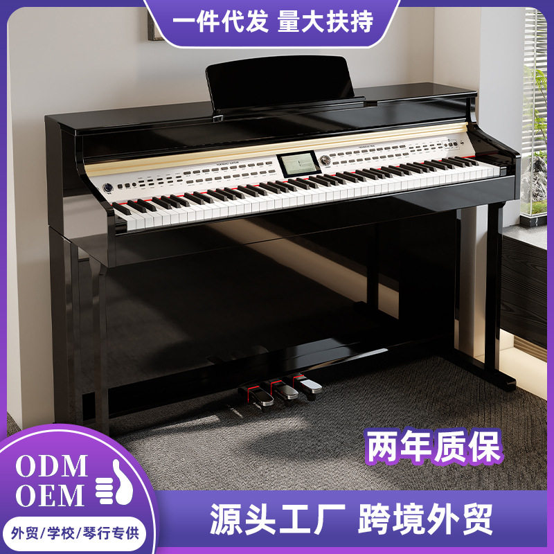 LeGemCharr镭晶彩演奏级电钢琴88键重锤多功能立式电钢琴厂家批发