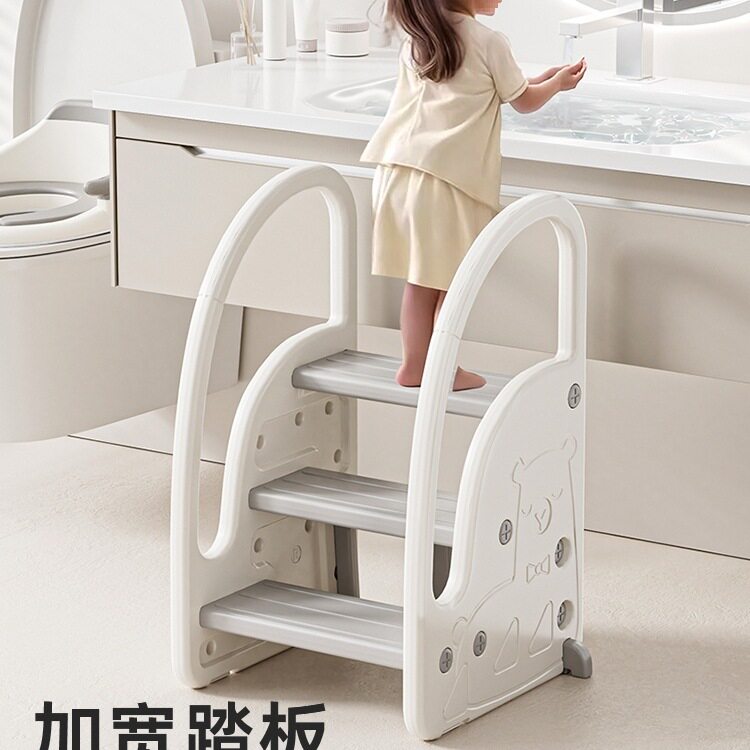 宝宝洗手台阶凳儿童踩脚凳婴幼儿洗脸楼梯洗漱台踩凳脚踏折叠增高