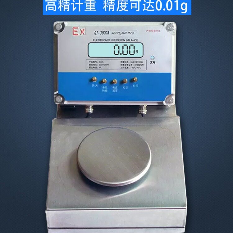 电子秤防爆0.01g精度工业电子天平隔爆BT6级100g到600g精密