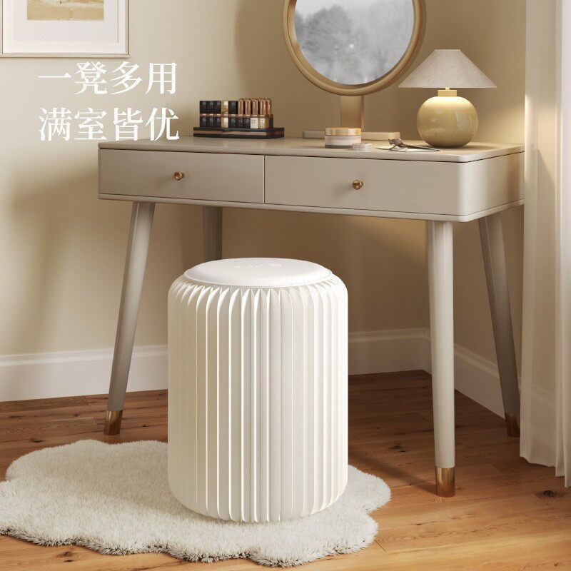 矮凳纸森林折叠风琴纸凳子便携式家用儿童圆凳轻奢小型网红店门口