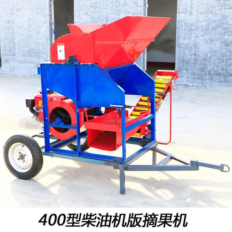 干湿两用全喂入式花生摘果机干净秧果分离机柴电两用自动装袋