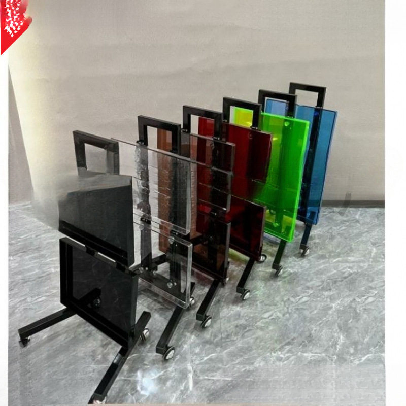 不锈钢理发烫染车工具车美容美发推车剪发置物架可折叠理发店