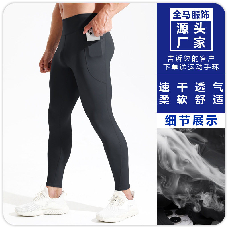 男士鲨鱼裤跑步压缩芭比裤紧身