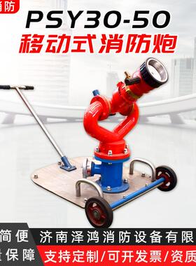 0直流喷雾水炮PSY30-50移动消防水炮3050喷水炮手推车移动消防炮