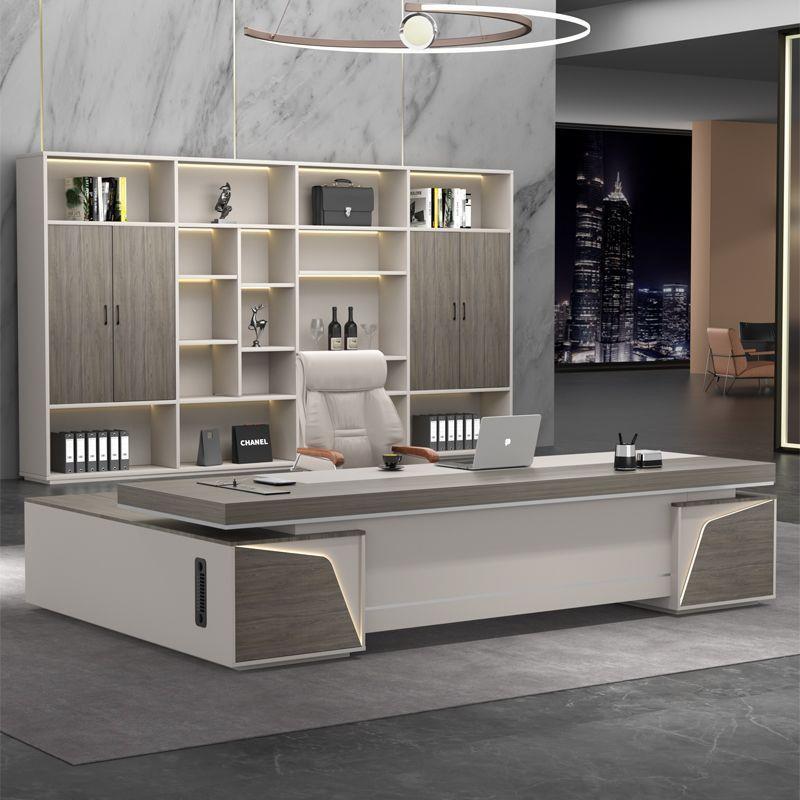 办公家具总裁办公桌简约现代单人老板桌椅组合班台时尚主管经理桌