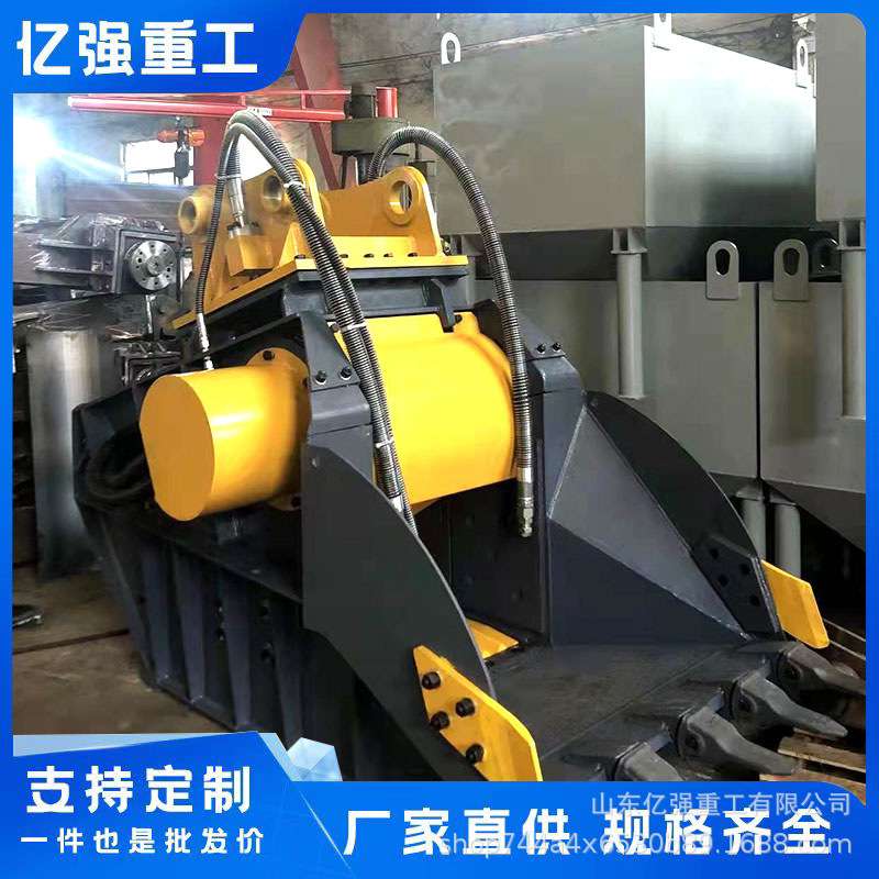 大块石头粉碎斗挖掘机粉碎石子机挖机鄂式液压碎石破碎斗