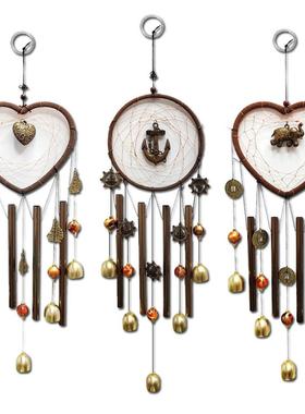 0捕梦网金属管铃铛风铃挂件心型大象船锚挂饰家居店铺装饰