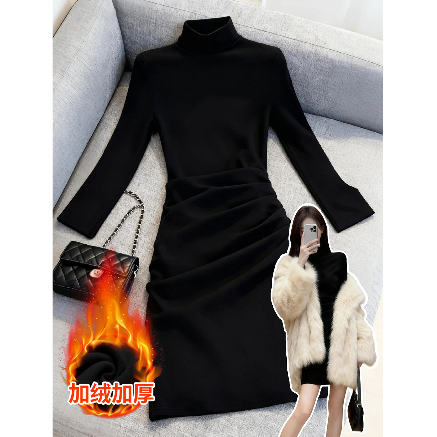 送运费险2025新款御姐包臀短裙