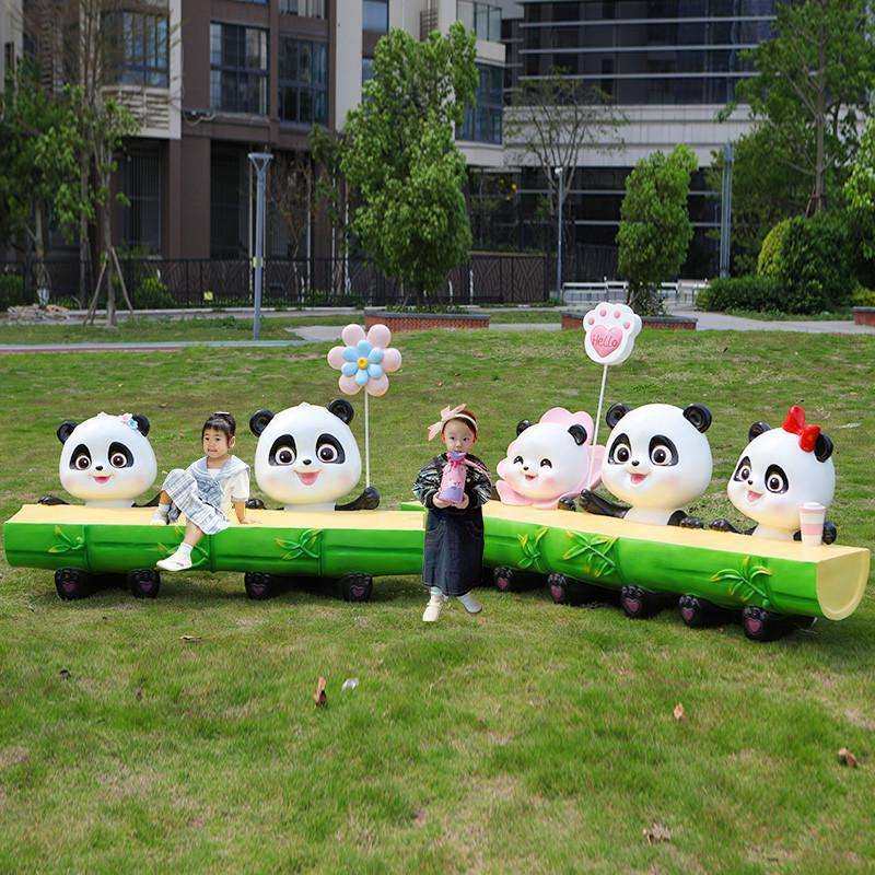 户外网红卡通熊猫玻璃钢雕塑竹子座椅幼儿园景观商场店铺装饰摆件,农机/农具/农膜,割灌机/割草机/油锯,淘宝优惠券,粉丝福利购,淘宝优惠卷
