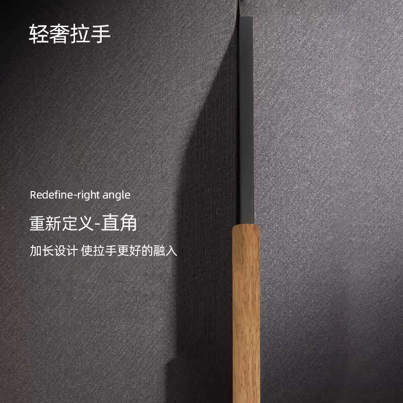 原木衣柜门长拉手 床头鞋书柜厨房 金色现代简约提手实木头门把手