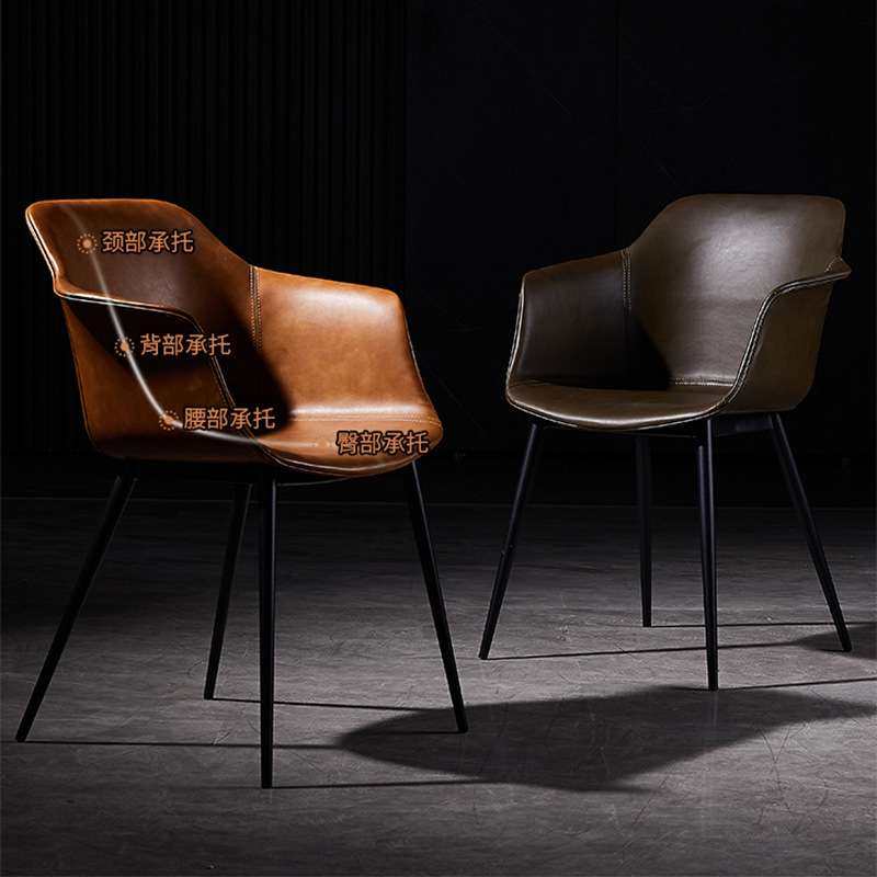 家用意式工业风餐椅现代真皮靠背扶手椅休闲椅复古风马鞍皮椅子,农机/农具/农膜,割灌机/割草机/油锯,淘宝优惠券,粉丝福利购,淘宝优惠卷