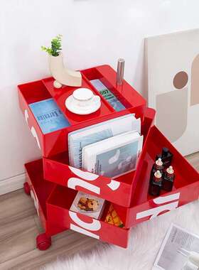 2023fw秋冬可移动储物收纳文件柜ins床头边柜办公多层360旋转柜子