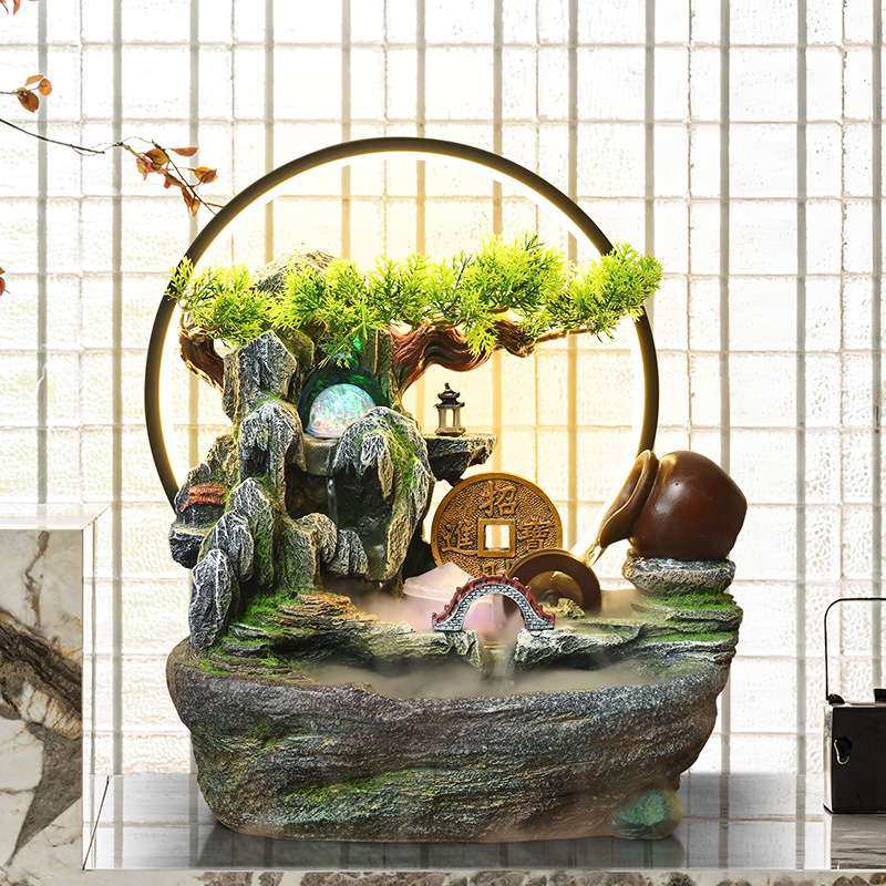 假山循环水乔迁新居礼品装饰山水景观桌面风水轮招财喷泉流水摆件,农机/农具/农膜,割灌机/割草机/油锯,淘宝优惠券,粉丝福利购,淘宝优惠卷