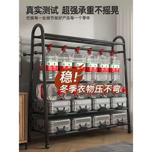 衣柜家用卧室简易构出租房用衣帽架结实耐用挂衣架收纳衣橱全钢架