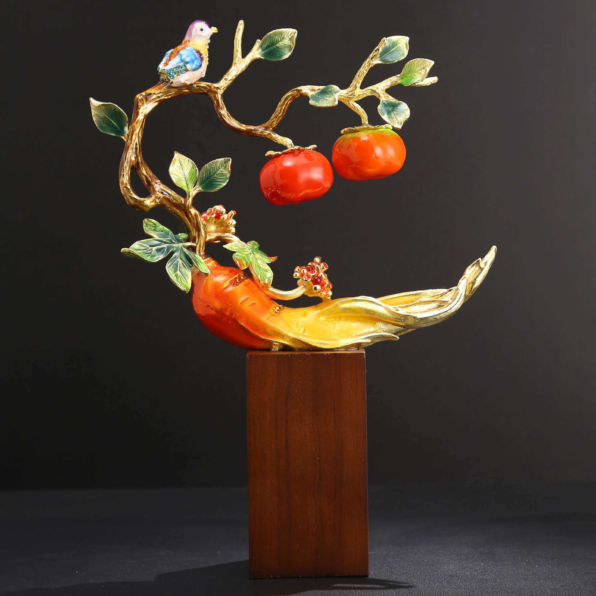 合金金属摆件柿上鸟报喜事事如意乔迁之喜新居开业搬家入宅仪式,农机/农具/农膜,割灌机/割草机/油锯,淘宝优惠券,粉丝福利购,淘宝优惠卷