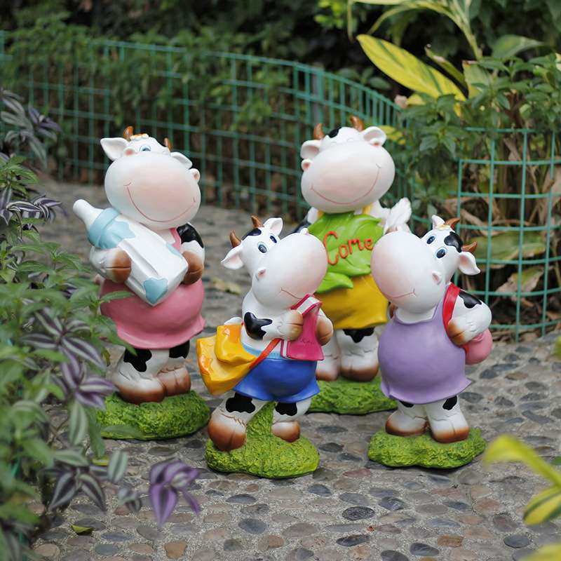 卡通仿真动物奶牛玻璃钢雕塑庭院景区草坪花缸装饰落地树脂摆件,农机/农具/农膜,割灌机/割草机/油锯,淘宝优惠券,粉丝福利购,淘宝优惠卷