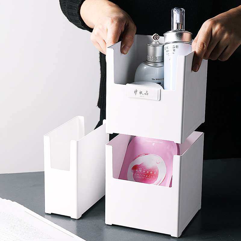 厨房直角收纳盒塑料橱柜储物盒桌面整理筐水槽下置物架