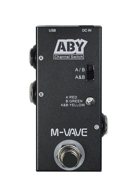 M-VAVE路线选择器ABY音频分线器 吉他效果器线路AB盒选择单块踏板