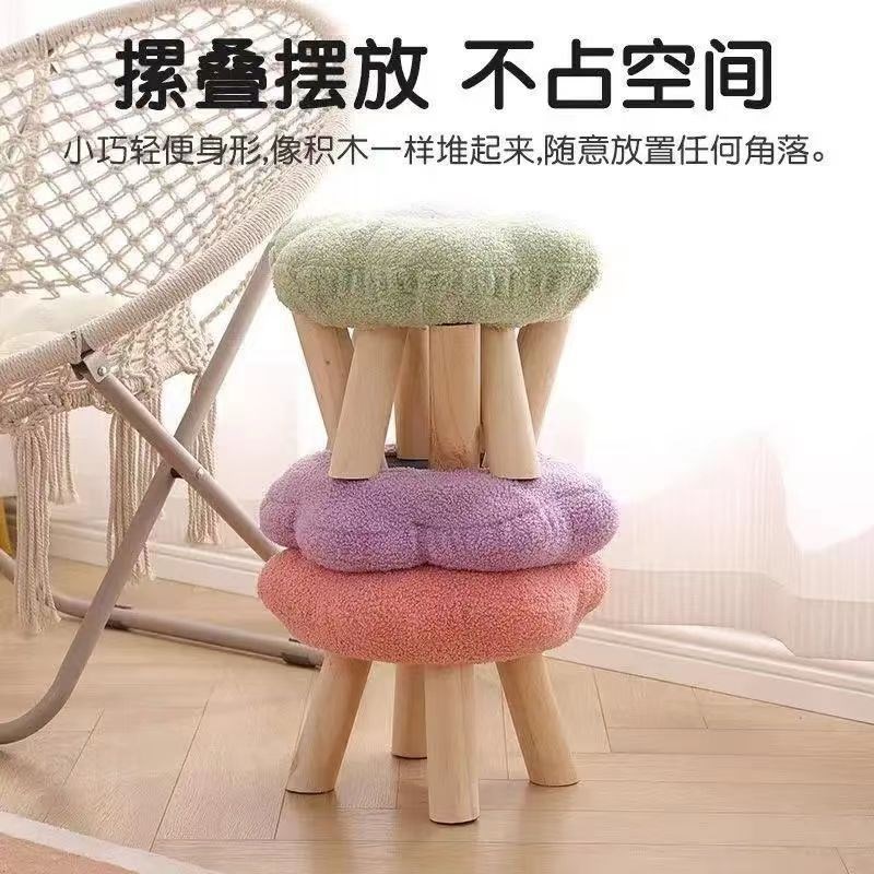 现货速发小凳子家用矮凳客厅茶几沙发板凳儿童坐凳可爱换鞋凳实木