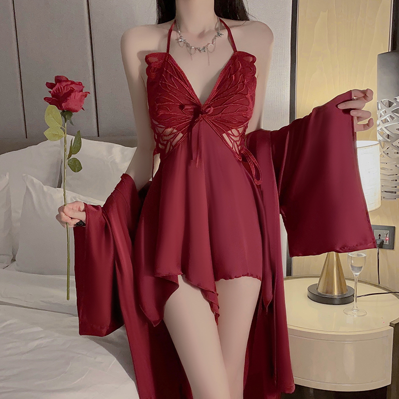蕾丝吊带睡裙性感睡衣春秋款女