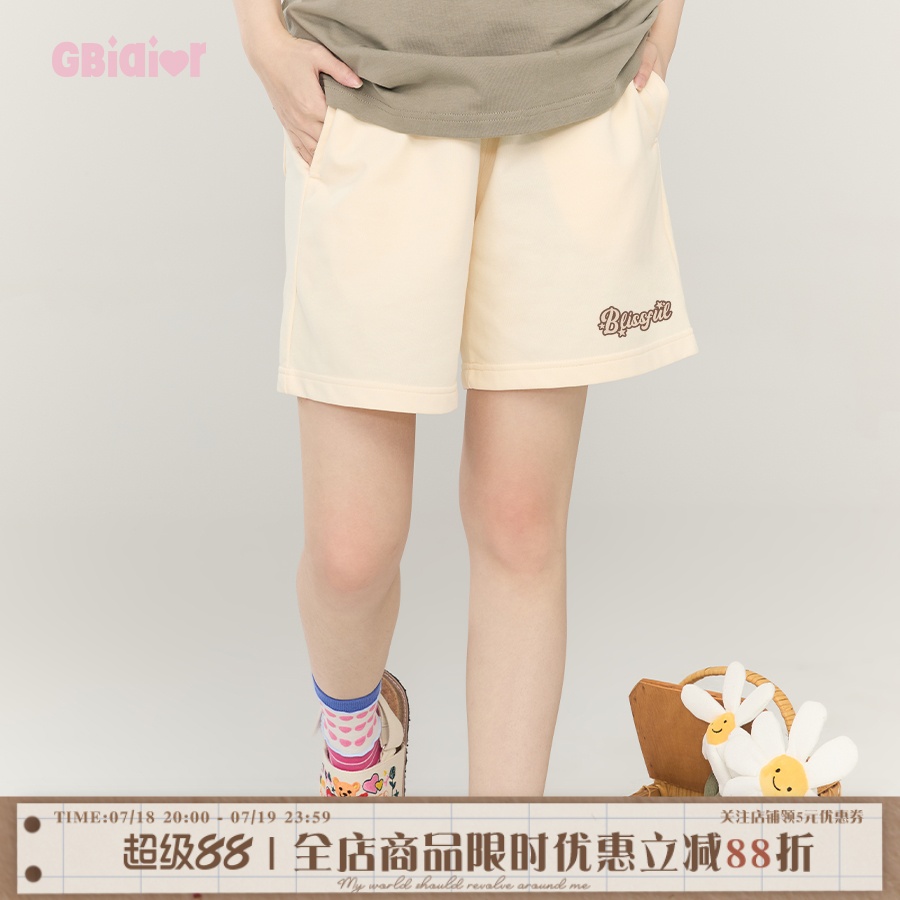Gbiaior重磅棉休闲百搭短裤