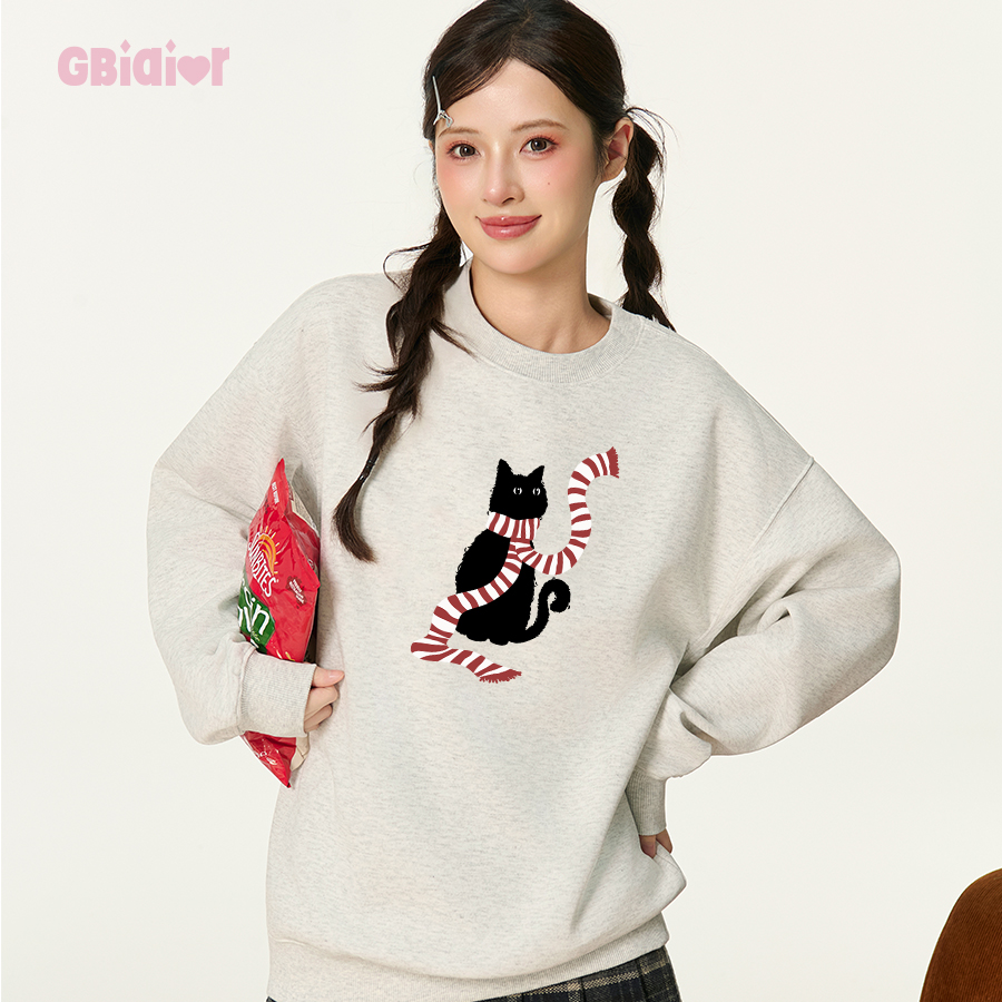 Gbiaior学院风休闲圆领卫衣