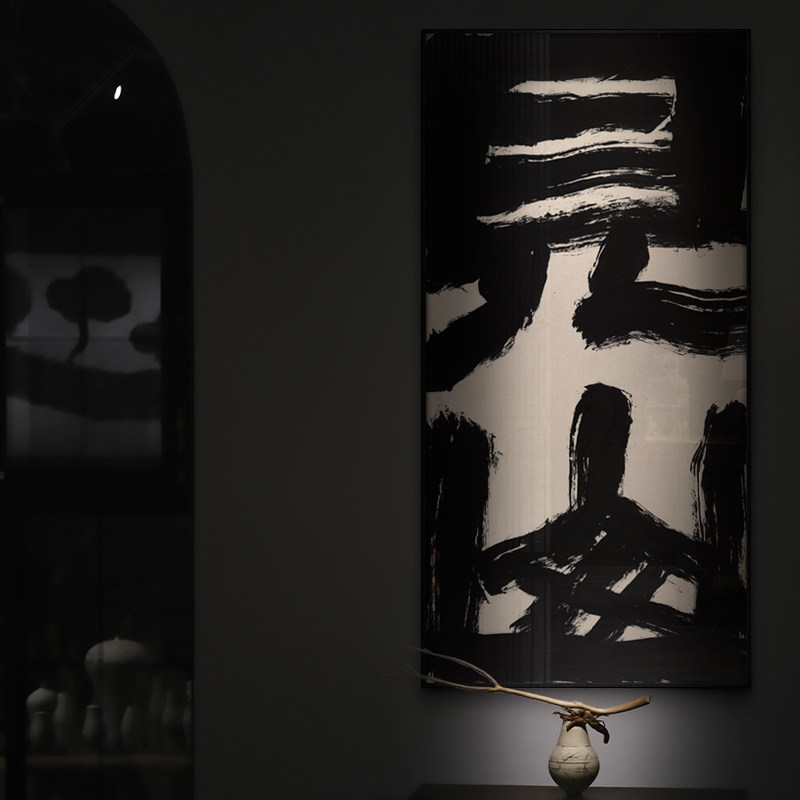 速发新中式客民玄厅禅意字画茶室关宿书房办公室大幅挂画开业礼物