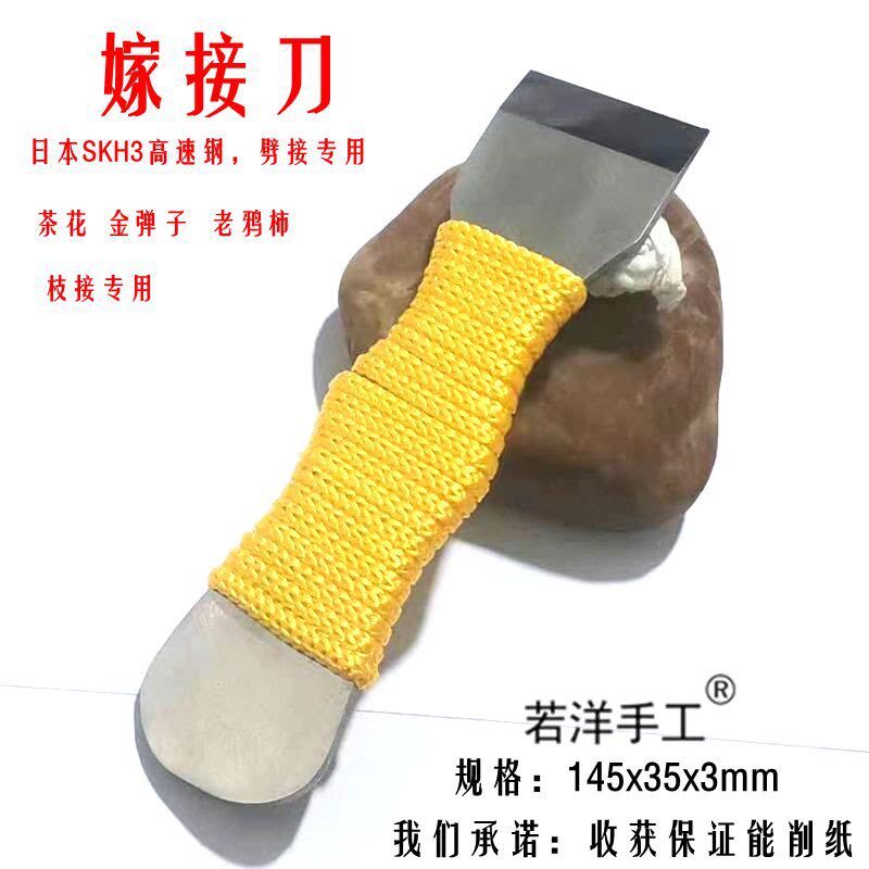 速发新款日本SKH高速钢手工嫁接专用刀老鸦柿金弹子硬枝劈接