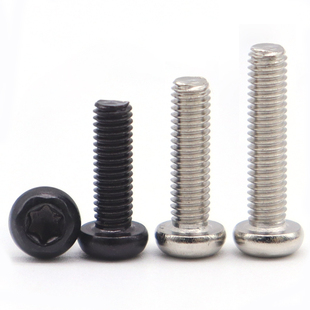 速发硬色10.级高强度圆头梅花螺丝螺钉.镍加黑M2镀5 x4x5x6x8x10