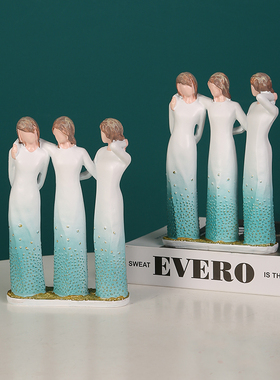 速发古典美人物造型摆件视居客厅电玄柜装饰品家关柜简约树脂工艺