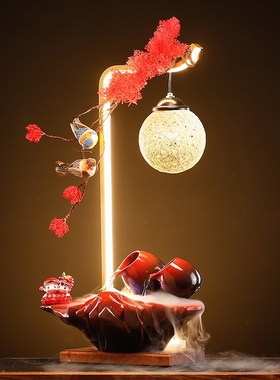 速发婚庆流水摆件结蜜玄物送新人创意客厅礼关陶瓷装饰闺婚情人节