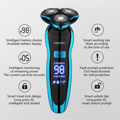 好货Electric Razor Electric Shaver Rechargeable Shaving Mach