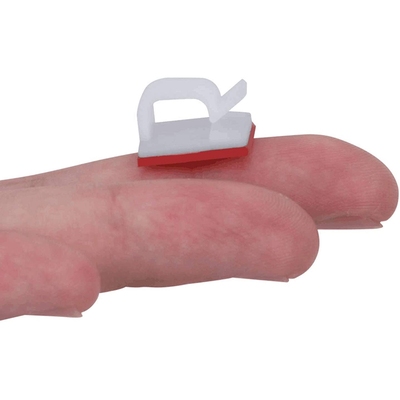 100 Self-Adhesive Cable Management Clips, Suitable for TV,